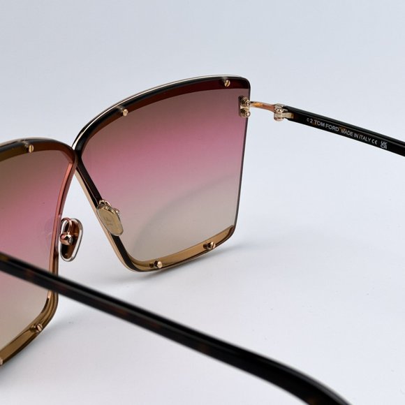 Tom Ford FT0936/S Elle-02 28F BRAND NEW Sunglasses Gold Black Gradient Women - Picture 10 of 12